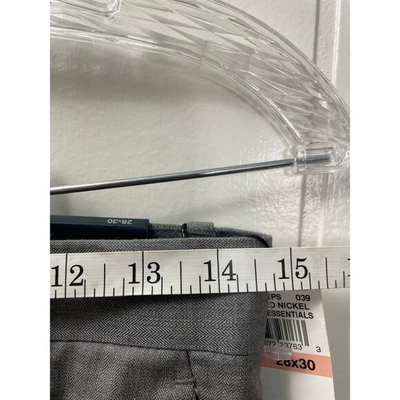 Perry Ellis Mens NWT Grey Slim Slacks Size 28x30 - Picture 7 of 8